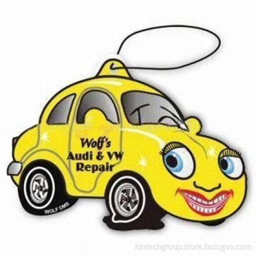 Car Air Freshener in Various Designs/Fragrances, OEM Orders are Welcome, for Promotional Purposes